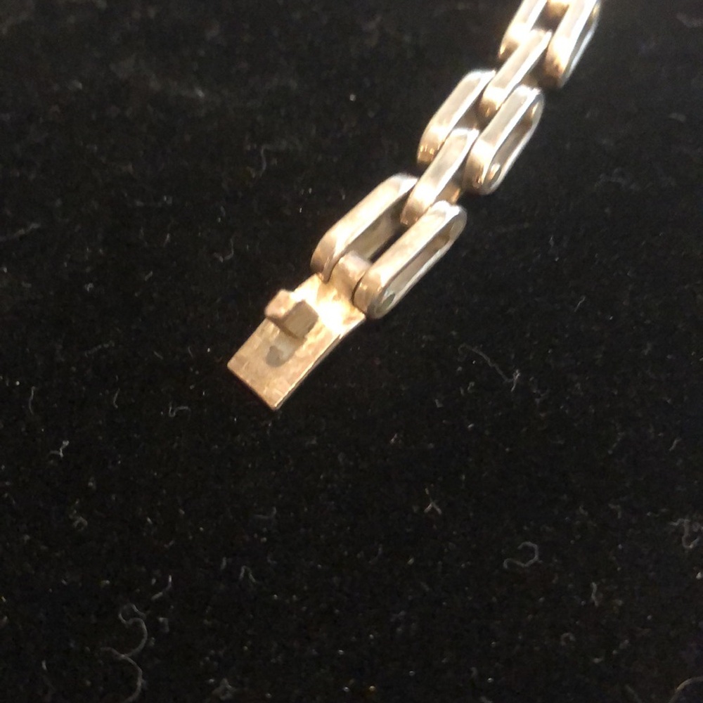 Unique Sterling Silver Chain Link Bracelet - Picture 7 of 7